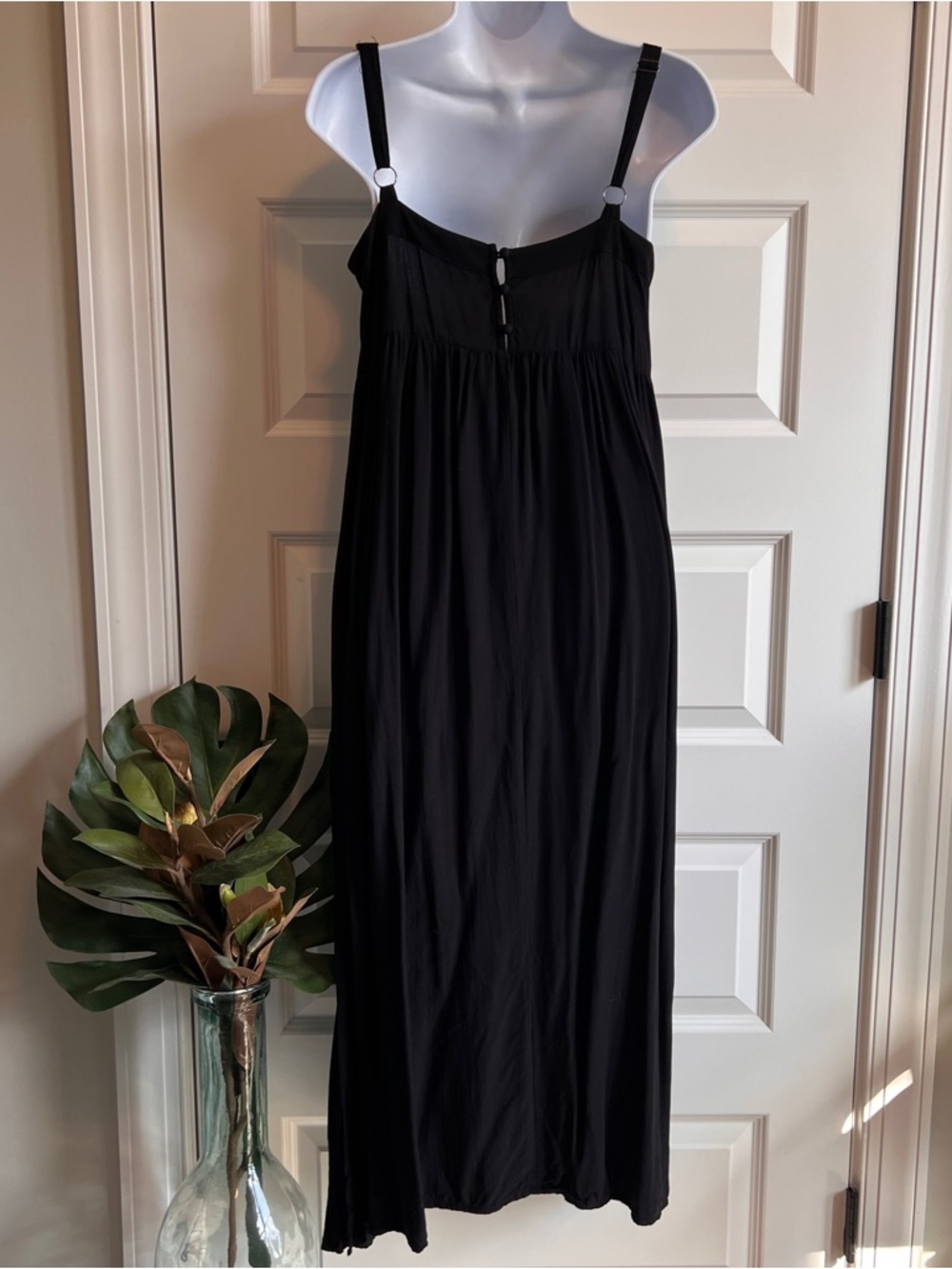 NATURAL LIFE Patty Side Slit Maxi Sundress Size Small Medium - Picture 2 of 7